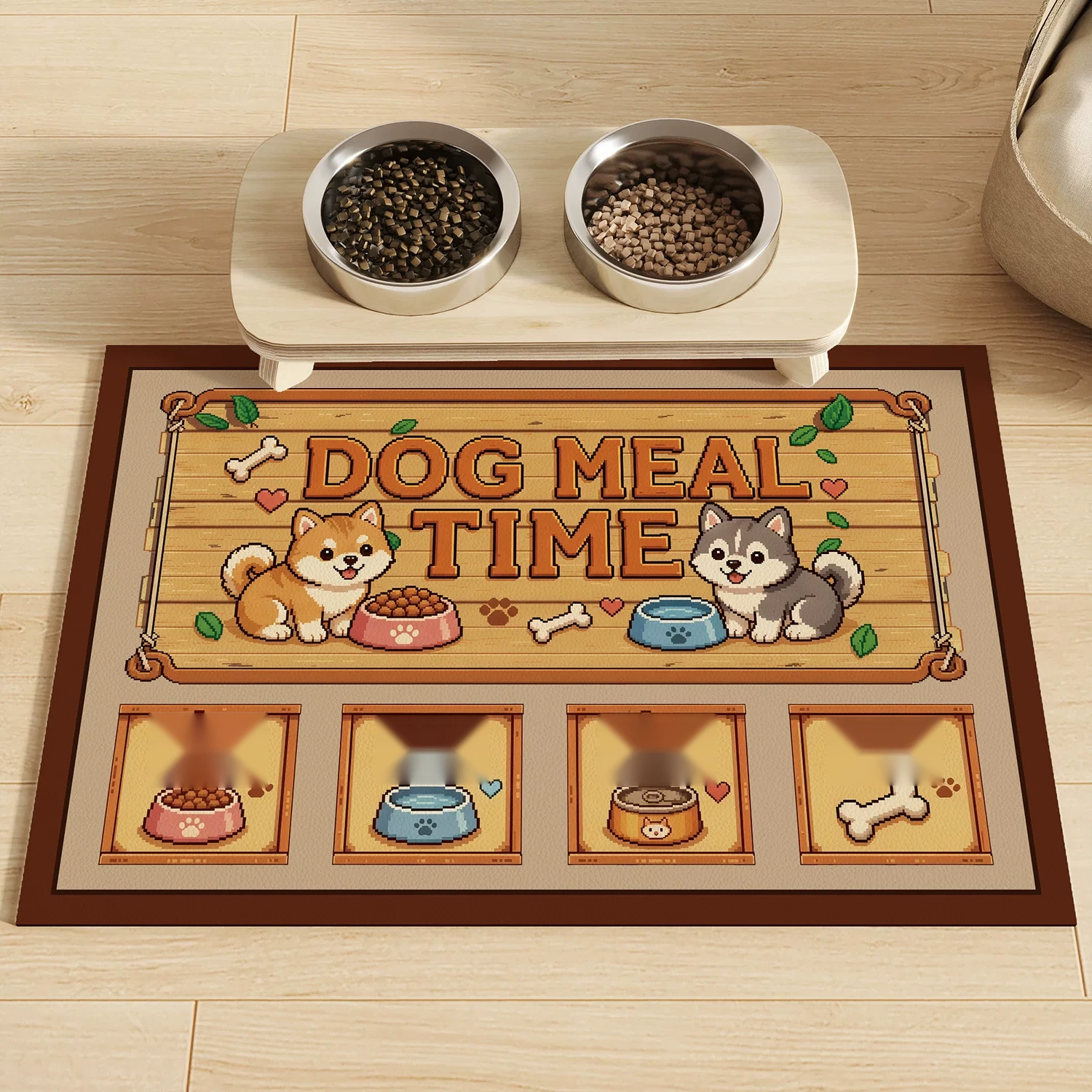 Pet Food Bowl Mat