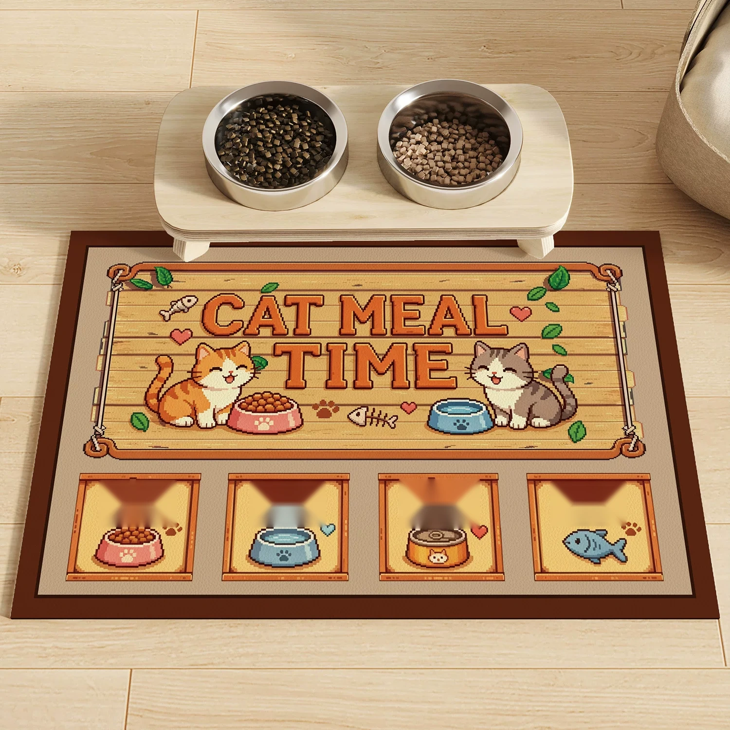 Pet Food Bowl Mat