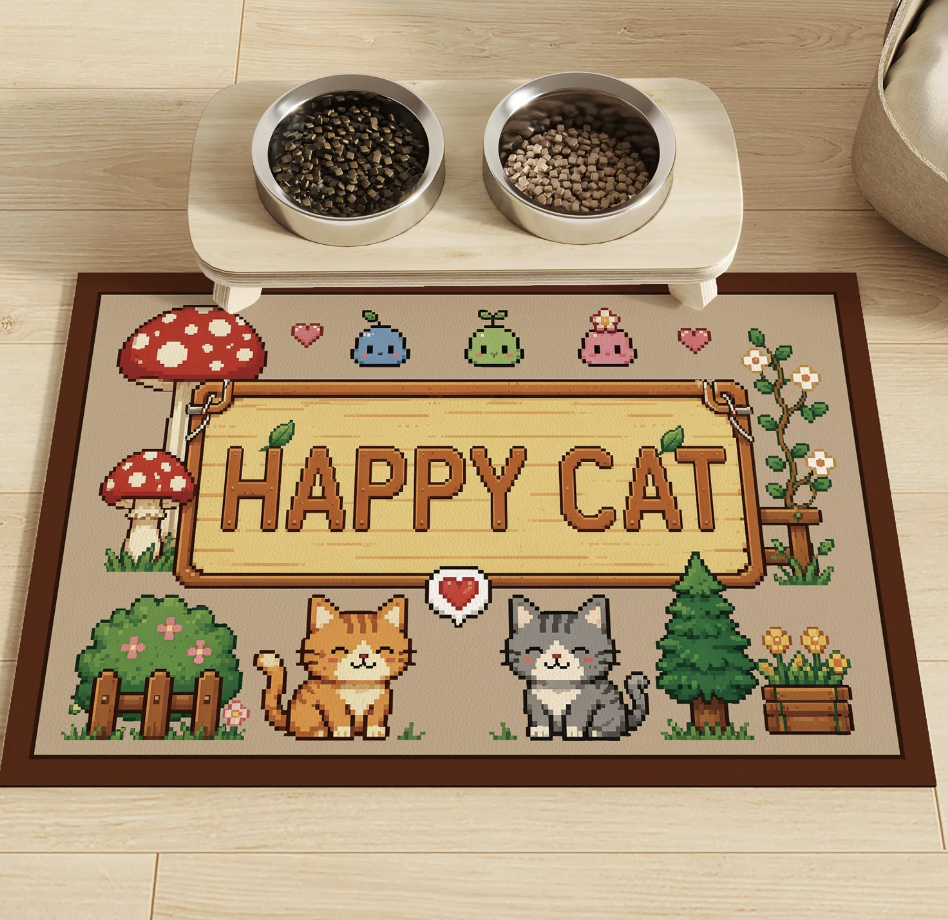 Pet Food Bowl Mat