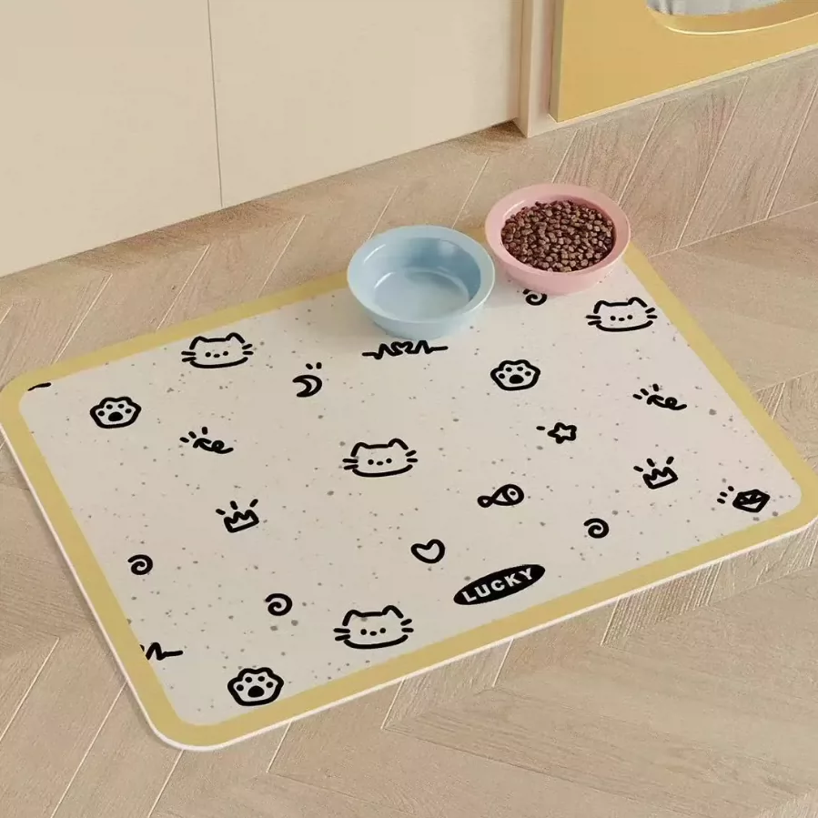 Pet Food Bowl Mat