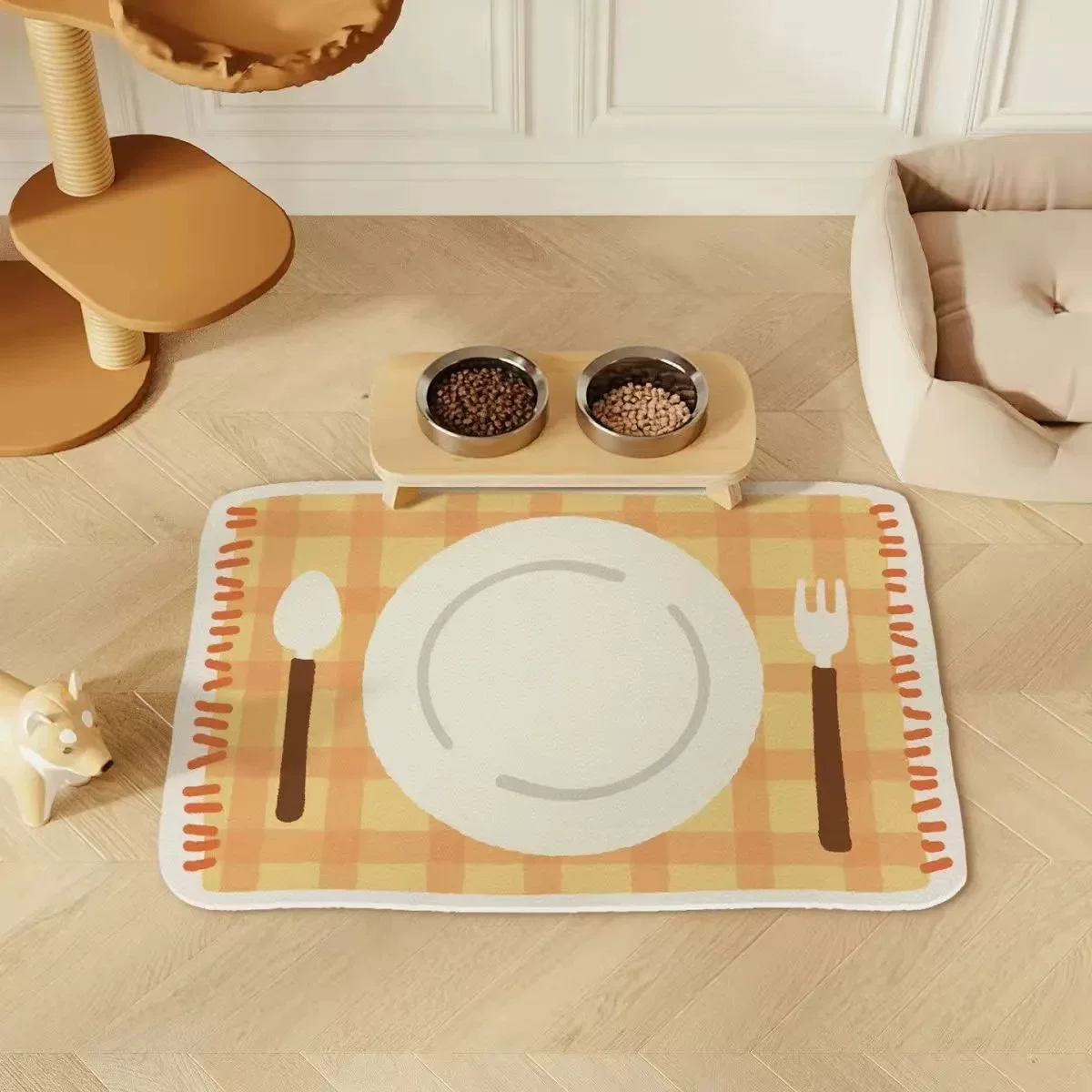 Pet Food Bowl Mat