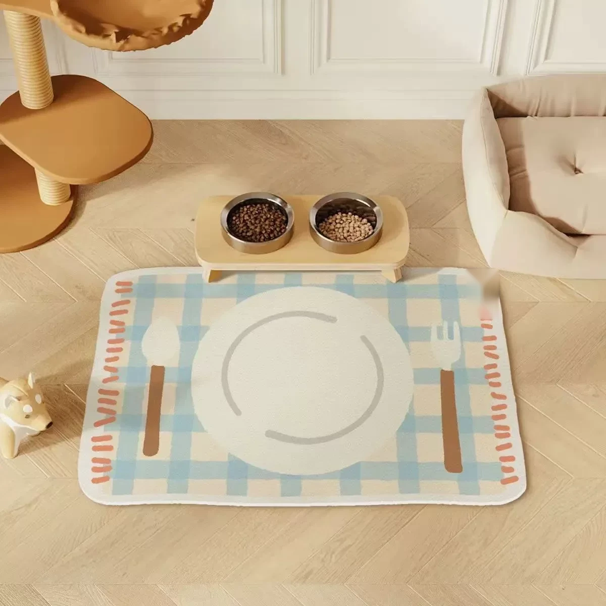 Pet Food Bowl Mat