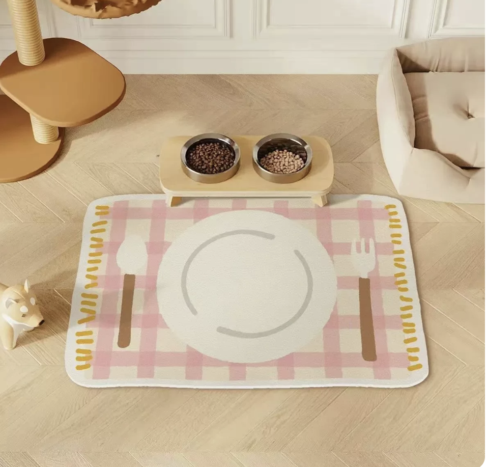 Pet Food Bowl Mat