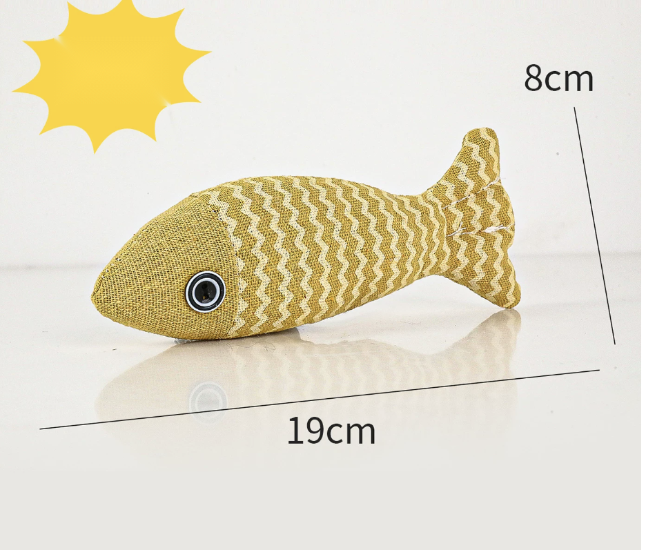 Fish-Shaped Cat Toy