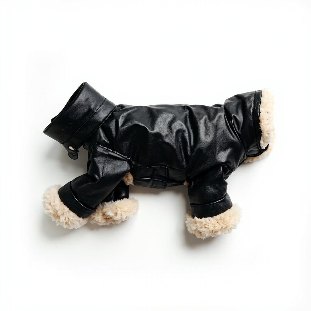 Jacket Faux Leather for Dogs