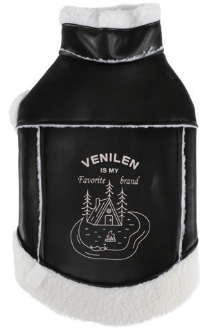 Faux Leather Dog Jacket