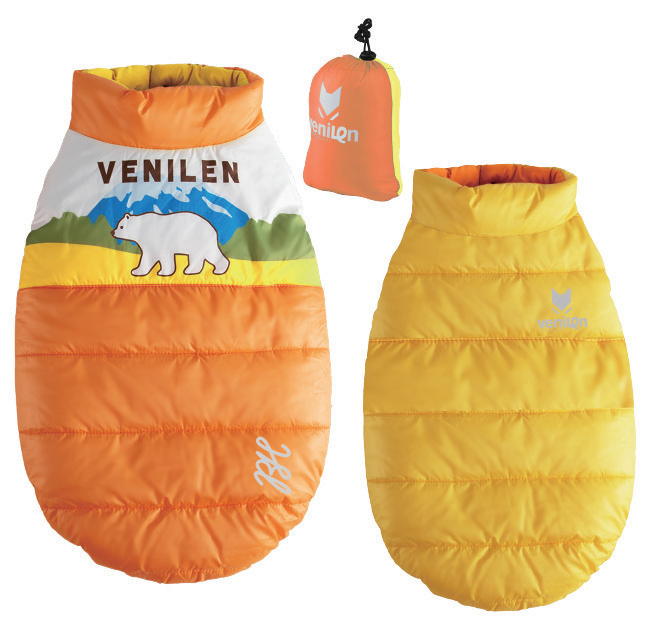 Double-Sided Reflective Dog Jacket with Storage Bag