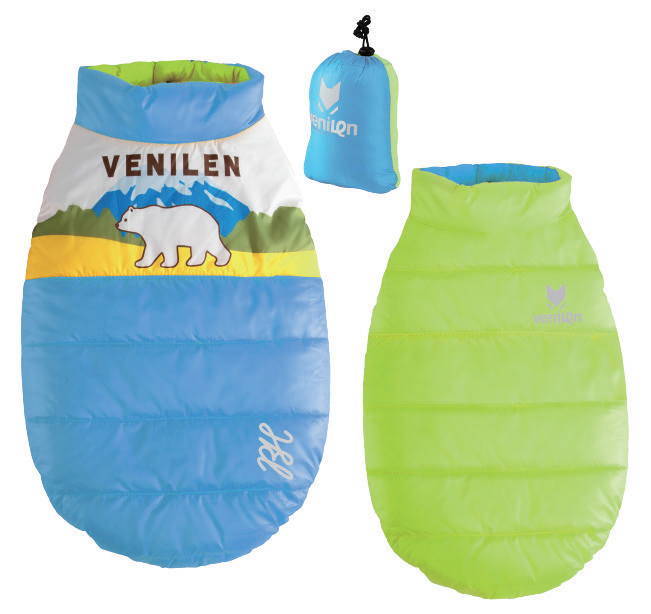 Double-Sided Reflective Dog Jacket with Storage Bag