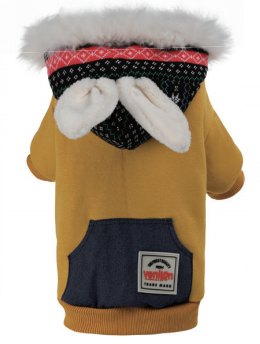 Hooded Dog Jacket (Plush)