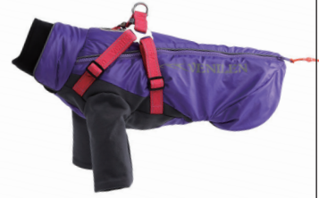 Winter Dog Onesie with Harness