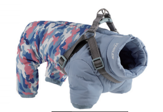 Winter Dog Onesie with Harness