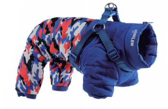 Winter Dog Onesie with Harness
