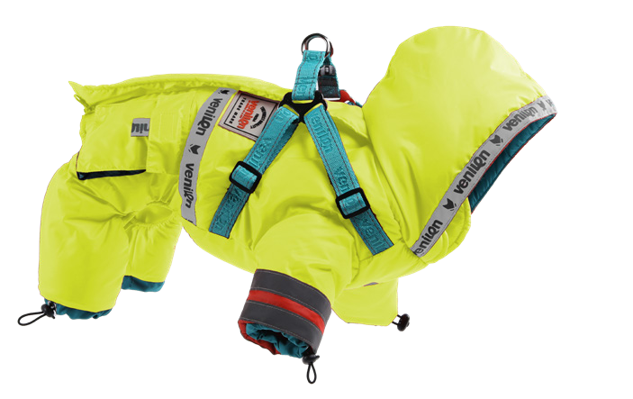 Winter Dog Onesie with Hood and Pockets