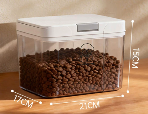 Push-Lid Pet Food Storage Container