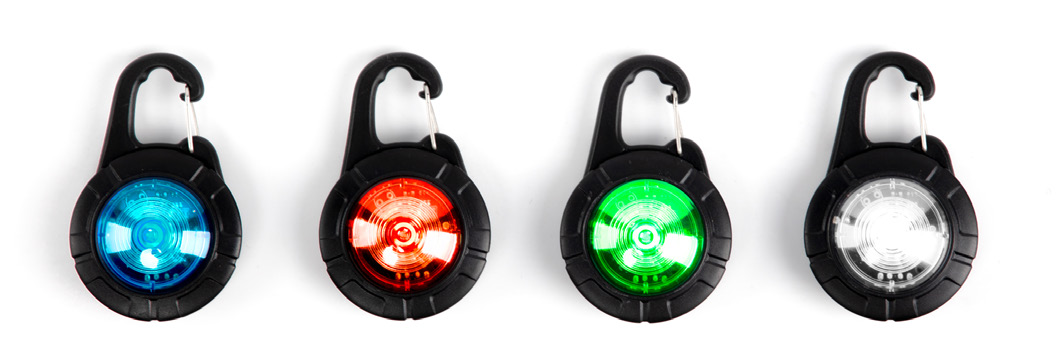 Round LED Collar Light with Carabiner