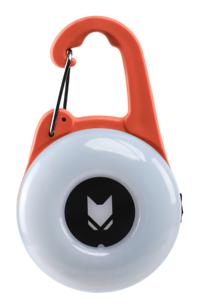 Round LED Pet Collar Light with Carabiner Clip