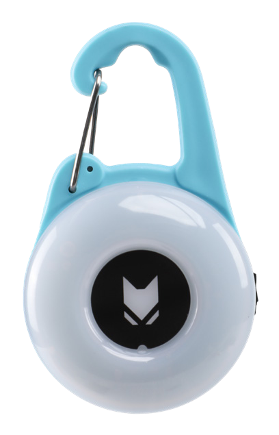 Round LED Pet Collar Light with Carabiner Clip